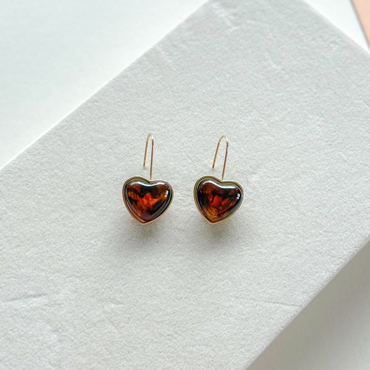 Pendientes Brown Corazón
