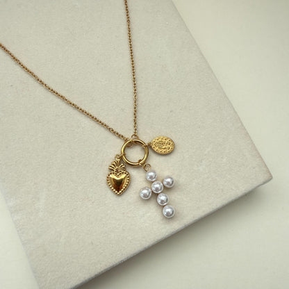 Collar Cruz Blanca