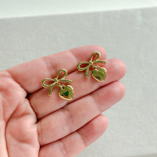 Pendientes Bow&Heart